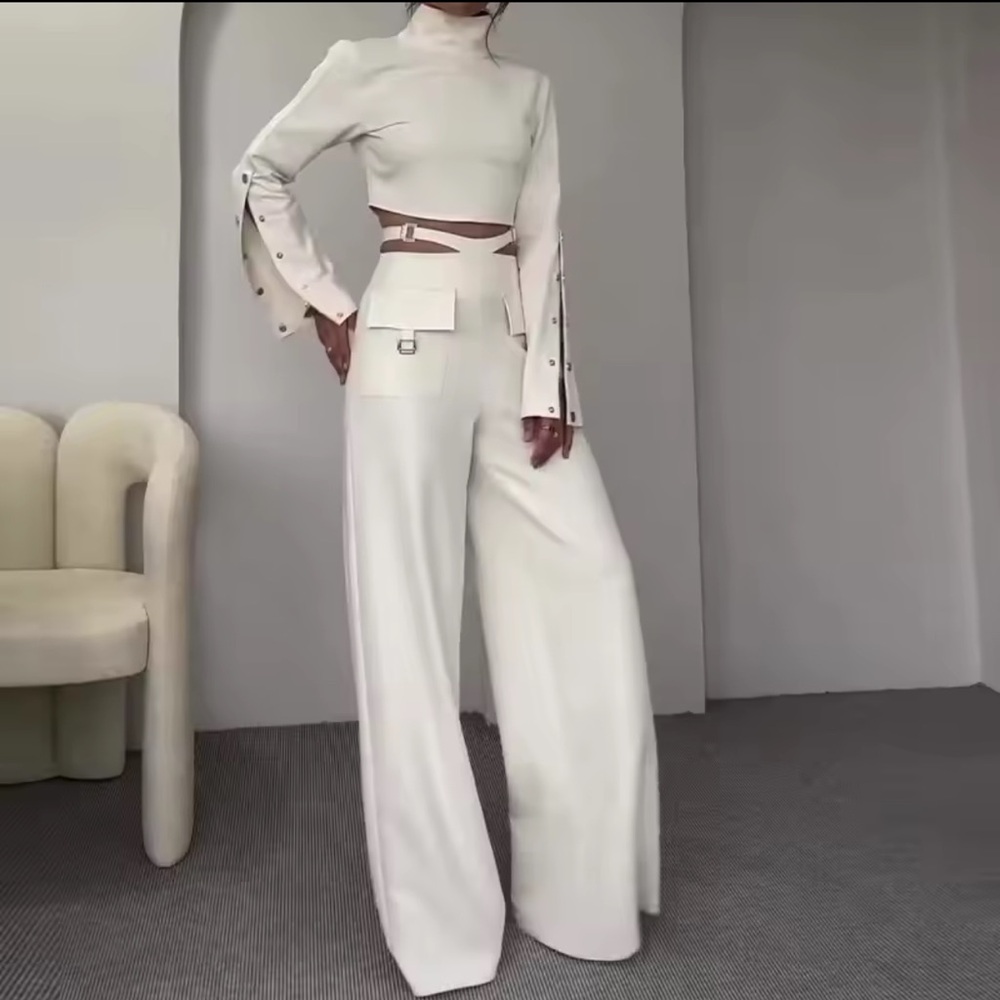 Elegant Cream Women's Jumpsuit